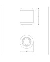 GESSI GOCCIA VASO ENCIMERA BLANCO