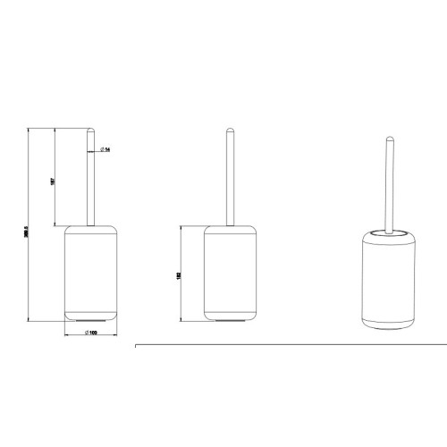 GESSI GOCCIA ESCOBILLERO SUELO (VARIOS ACABADOS)