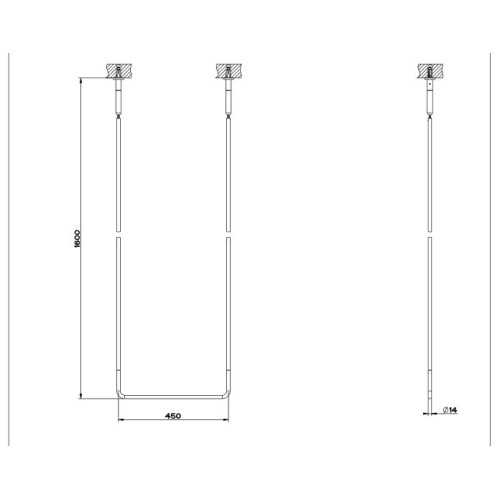 GESSI GOCCIA TOALLERO DE TECHO 45cm (VARIOS ACABADOS)