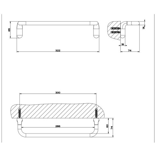 GESSI GOCCIA TOALLERO DE BARRA 30cm (VARIOS ACABADOS)