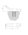 GESSI GOCCIA COLGADOR DE PARED (VARIOS ACABADOS)