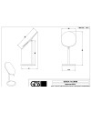 GESSI GOCCIA ESPEJO DE APOYO ORIENTABLE (VARIOS ACABADOS)
