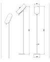 GESSI GOCCIA ESPEJO DE APOYO ORIENTABLE (VARIOS ACABADOS)