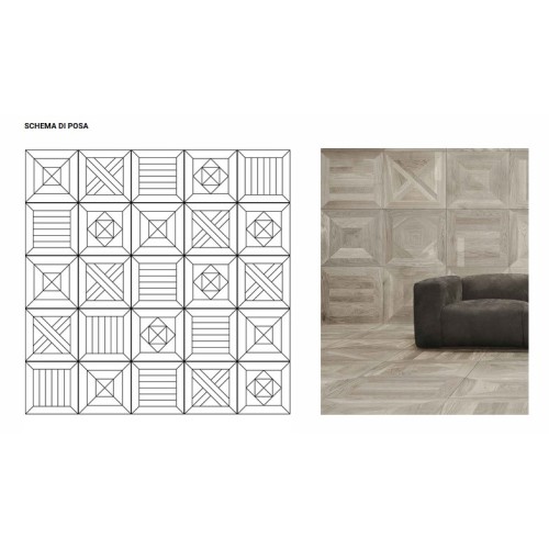 GIACOBAZZI MOSAICO A REVESTIMIENTO MADERA PREACABADA 60X60