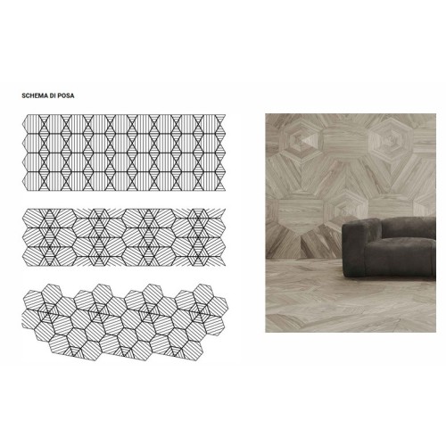 GIACOBAZZI MOSAICO B REVESTIMIENTO MADERA PREACABADA 60X60