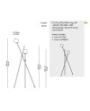 ESTILUZ ASANA P-3769 LÁMPARA DE PIE (VARIOS ACABADOS)