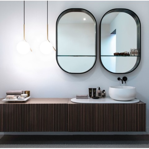 Delfo de Cielo es un mueble de madera con lavabo | Terracerámica