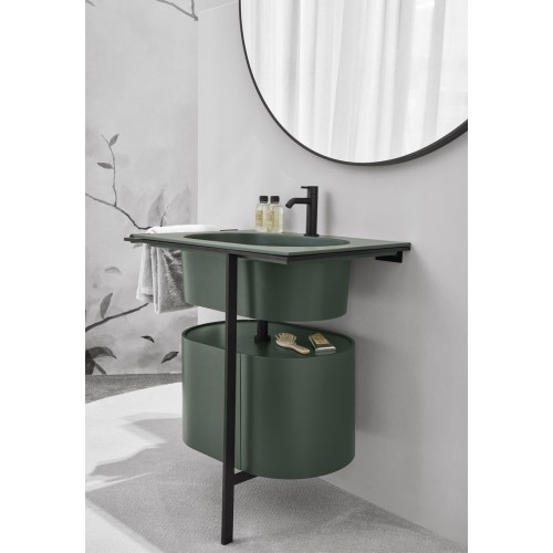 Kyros es un lavabo con estructura de acero de Cielo | Terracerámica