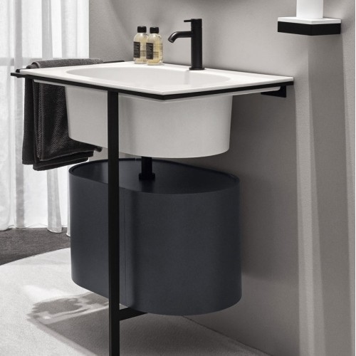 Kyros es un lavabo con estructura de acero de Cielo | Terracerámica
