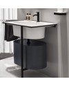 Kyros es un lavabo con estructura de acero de Cielo | Terracerámica