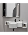 Sella es un lavabo suspendido con estructura de Cielo | Terracerámica