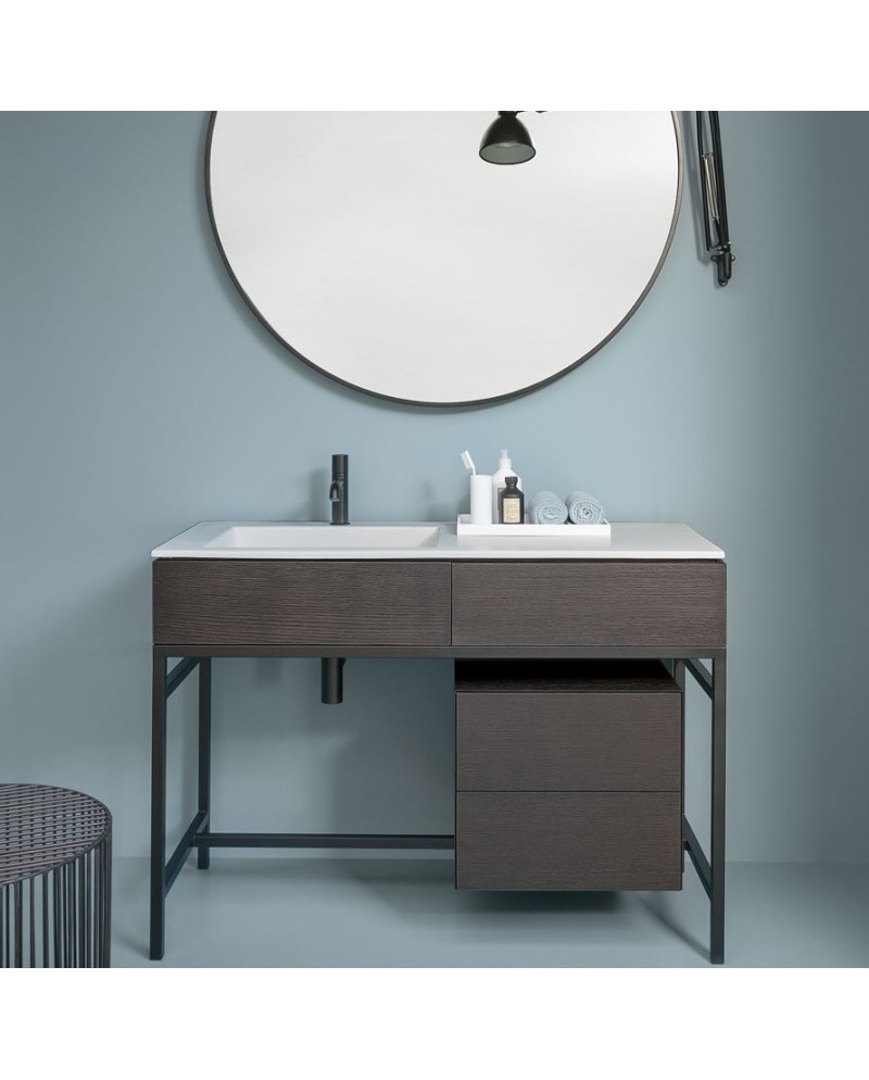 Milano es un mueble con lavabo y cajonera de Cielo | Terracerámica Milano es un mueble con lavabo y cajonera de Cielo | Terracerámica