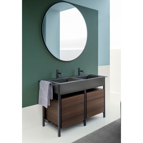 Narciso doppio es un mueble con lavabo doble de Cielo | Terracerámica