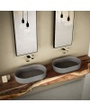 Shui es un lavabo oval de colores de la marca Cielo | Terracerámica