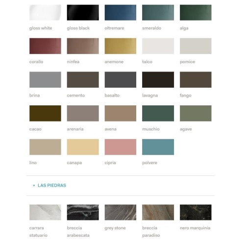 Shui es un lavabo oval de colores de la marca Cielo | Terracerámica