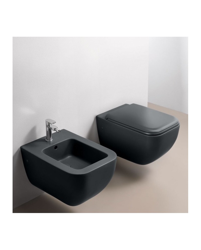 Shui Comfort es un bidé suspendido de colores de Cielo | Terracerámica Shui Comfort es un bidé suspendido de colores de Cielo | Terracerámica