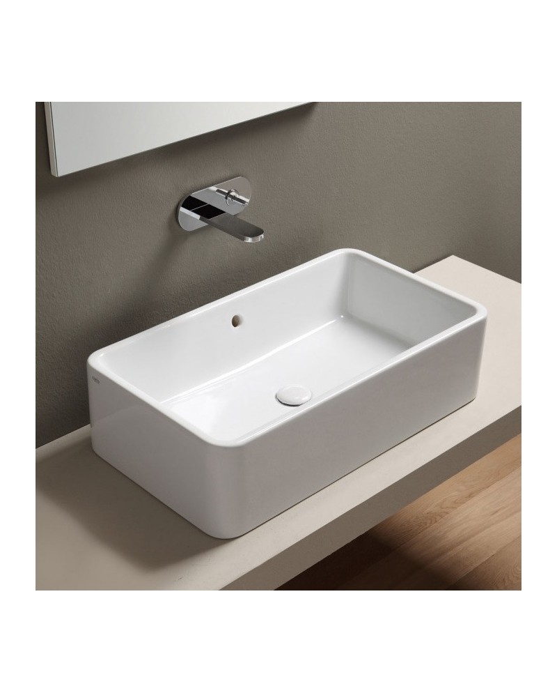 Shui es un lavabo rectangular de colores de Cielo | Terracerámica Shui es un lavabo rectangular de colores de Cielo | Terracerámica