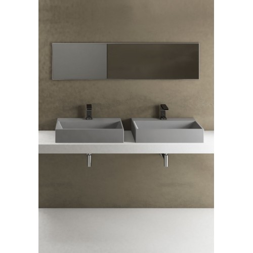 Smile es un lavabo rectangular de colores de Cielo | Terracerámica