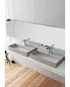 Smile es un lavabo rectangular de colores de Cielo | Terracerámica