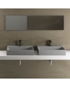 Smile es un lavabo rectangular de colores de Cielo | Terracerámica