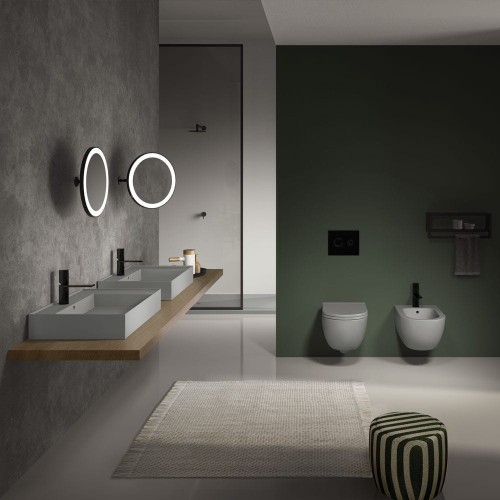 Enjoy es un lavabo rectangular en colores de Cielo | Terracerámica