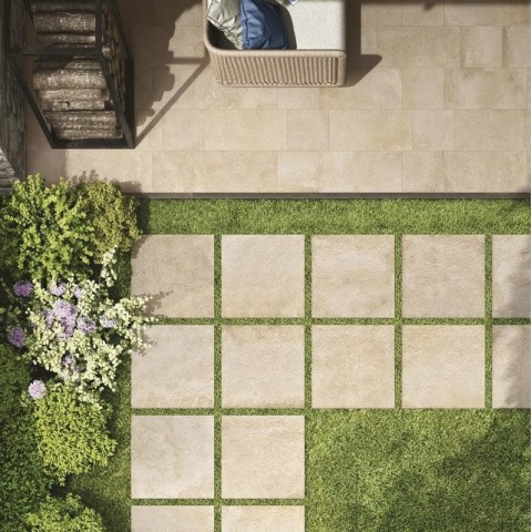 Stoneway es un porcelánico imitaciín piedra de Ragno | Terracerámica