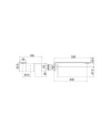 Grifo manual Treeme. Para lavabo empotrado 5mm | Terracerámica