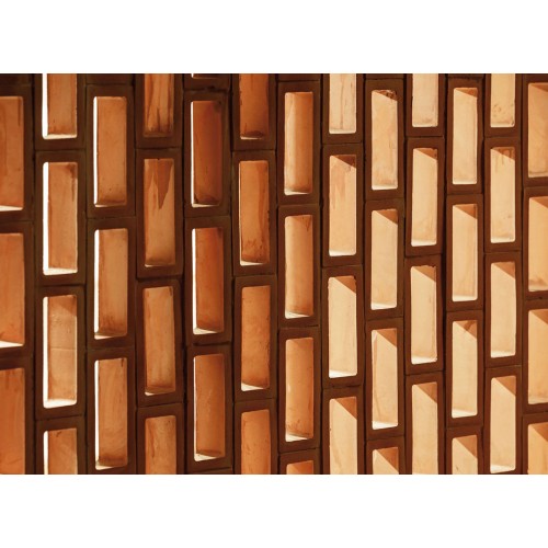Celosía Rectangular en barro extrusado | Terracerámica