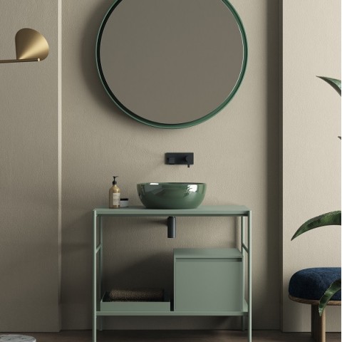 Nic Ovvio es un lavabo sobre encimera en colores | Terracerámica