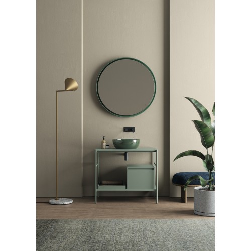 Nic Ovvio es un lavabo sobre encimera en colores | Terracerámica