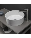 Nic Ovvio es un lavabo redondo sobrencimera en colores | Terracerámica