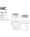 Lavabos de la marca Nic, colección SEMPLICE |Terracerámica