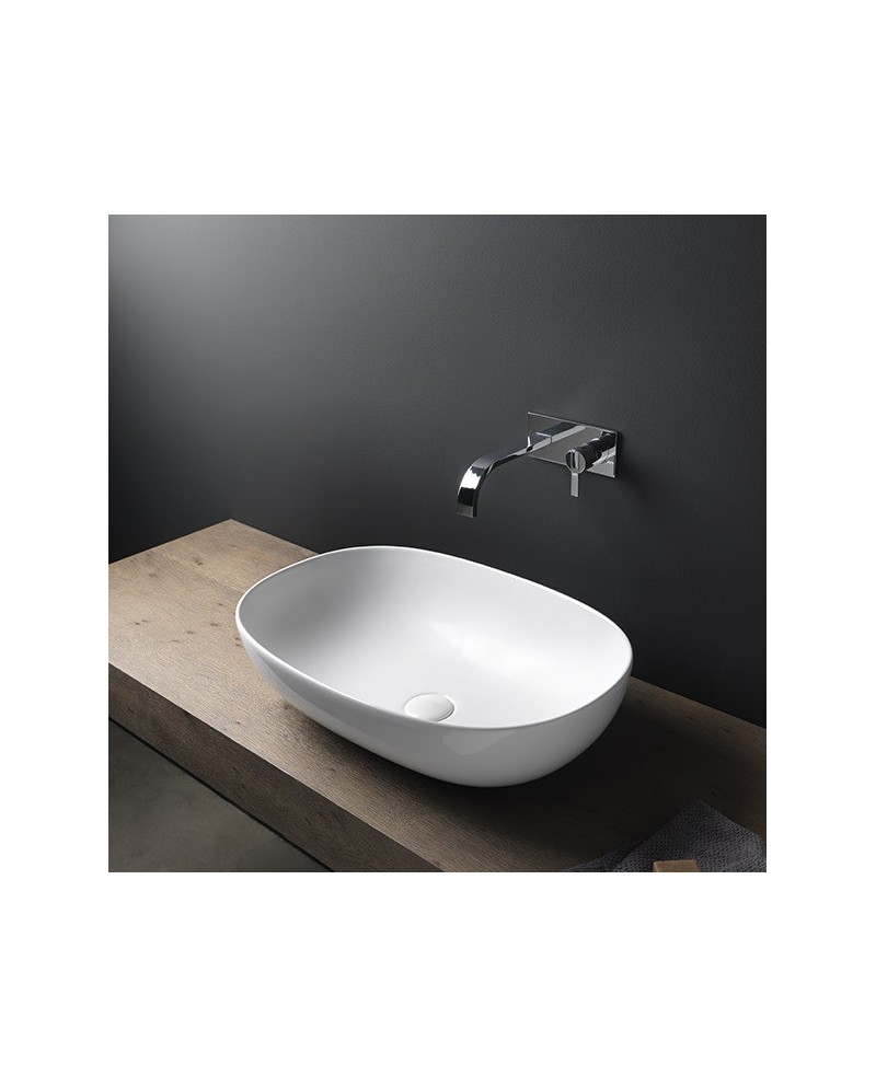 Nic MILK EXTREME, lavabo sobre encimera en colores | Terracerámica Nic MILK EXTREME, lavabo sobre encimera en colores | Terracerámica