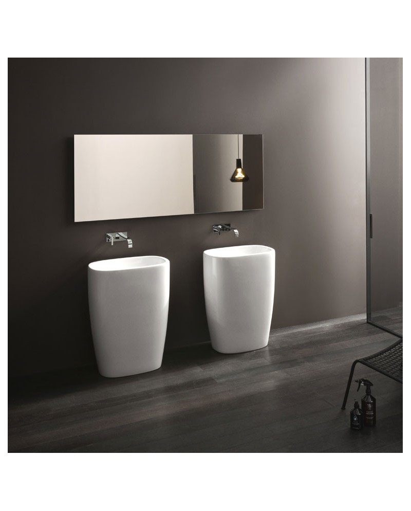 Milk es un lavabo exento de Nic en colores | Terracerámica Milk es un lavabo exento de Nic en colores | Terracerámica