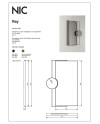 Ray es un espejo rectangular de la marca Nic | Terracerámica