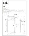 Ray es un espejo rectangular de la marca Nic | Terracerámica