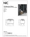 Lama 90 es un mueble de baño de la marca Nic | Terracerámica