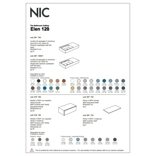 Ellen 90 es un mueble de baño de la marca Nic | Terracerámica