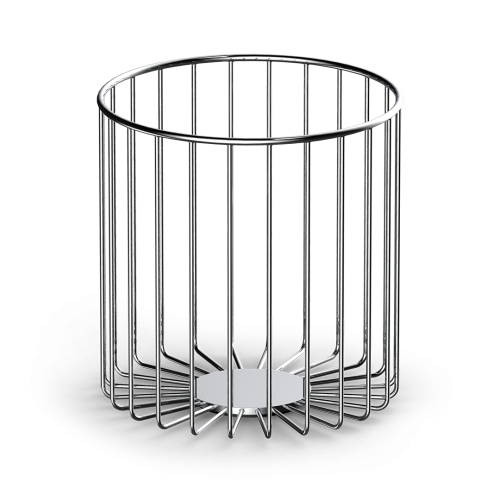 Cesto redondo de metal de la marca Decor Walther | Terracerámica