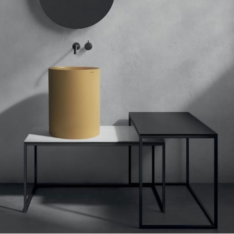 Core es un lavabo cerámico de colores de Galassia | Terracerámica