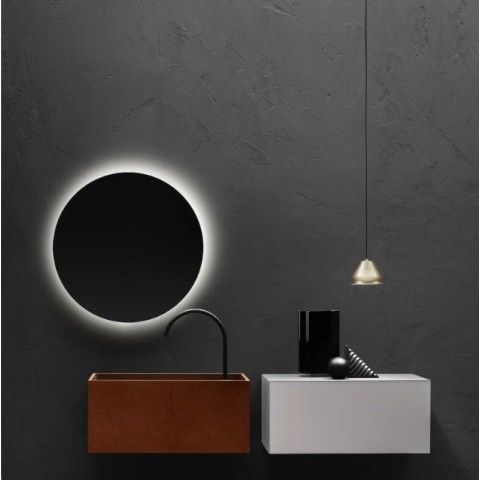 Lavabo rectangular en cemento modelo Minimum de Falper | Terracerámica