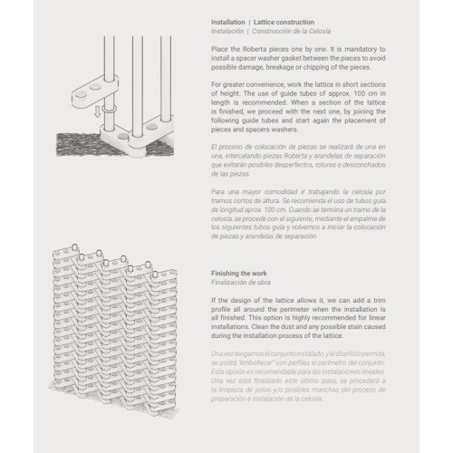 Celosía de terracota Roberta de Nadis | Terracerámica