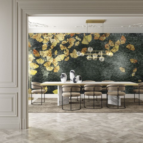 Goldenwall es un papel decorado de Inkiostro | Terracerámica