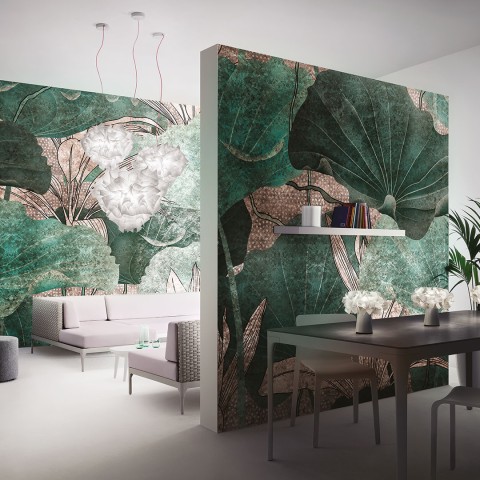 Goldenwall es un papel decorado de Inkiostro | Terracerámica