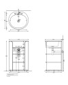 Mueble de baño con Lavabo Tibero I Catinio de Cielo | Terracerámica