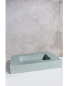 Aurora de Sira es un lavabo sobreencimera de hormigón | Terracerámica
