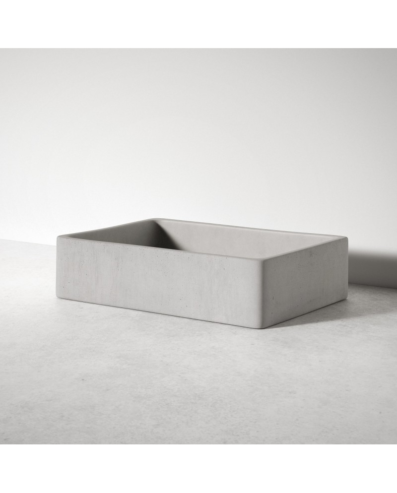 Aurora de Sira es un lavabo sobreencimera de hormigón | Terracerámica Aurora de Sira es un lavabo sobreencimera de hormigón | Terracerámica