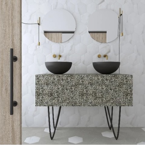 Love Affairs Hexagon es un porcelánico de la marca Wow | Terracerámica