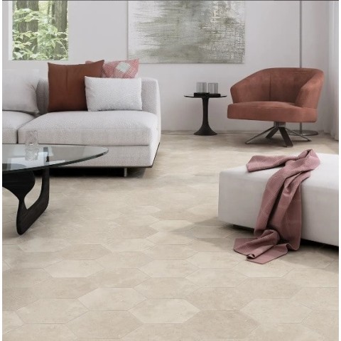 Love Affairs Aura Hexagon es un porcelánico de Wow | Terracerámica