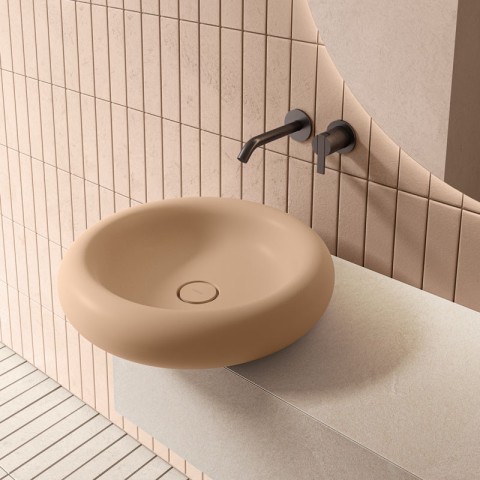 Ease de Inbani es un lavabo sobreencimera/suspendido | Terracerámica